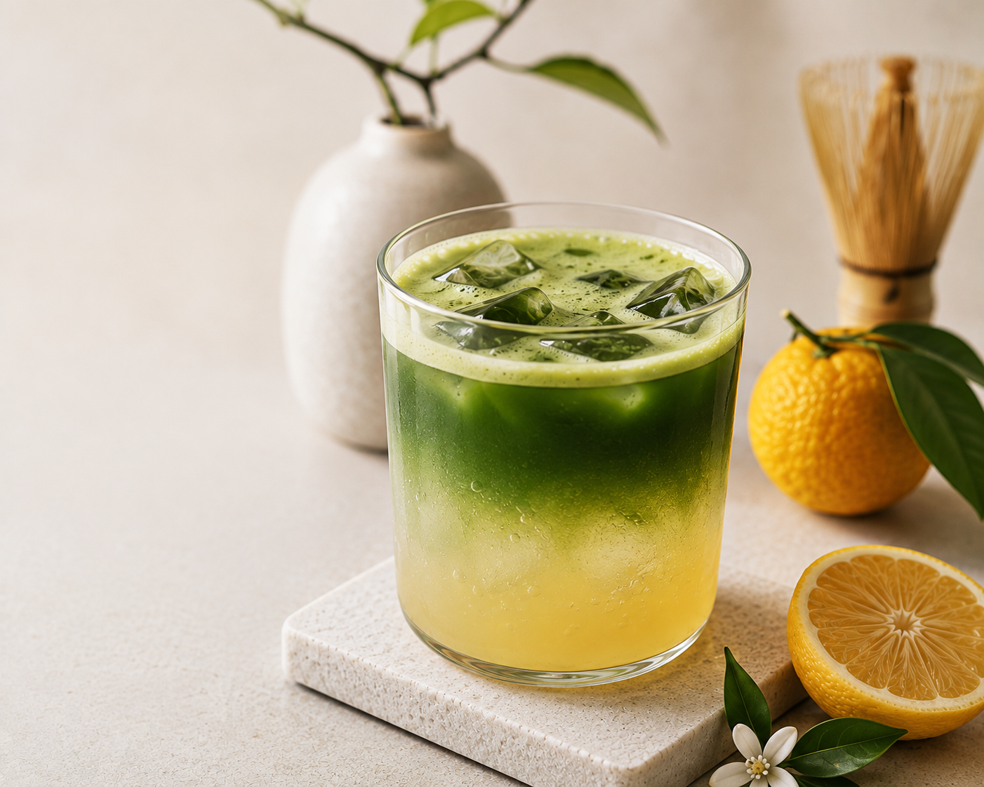 Yuzu Matcha Fizz