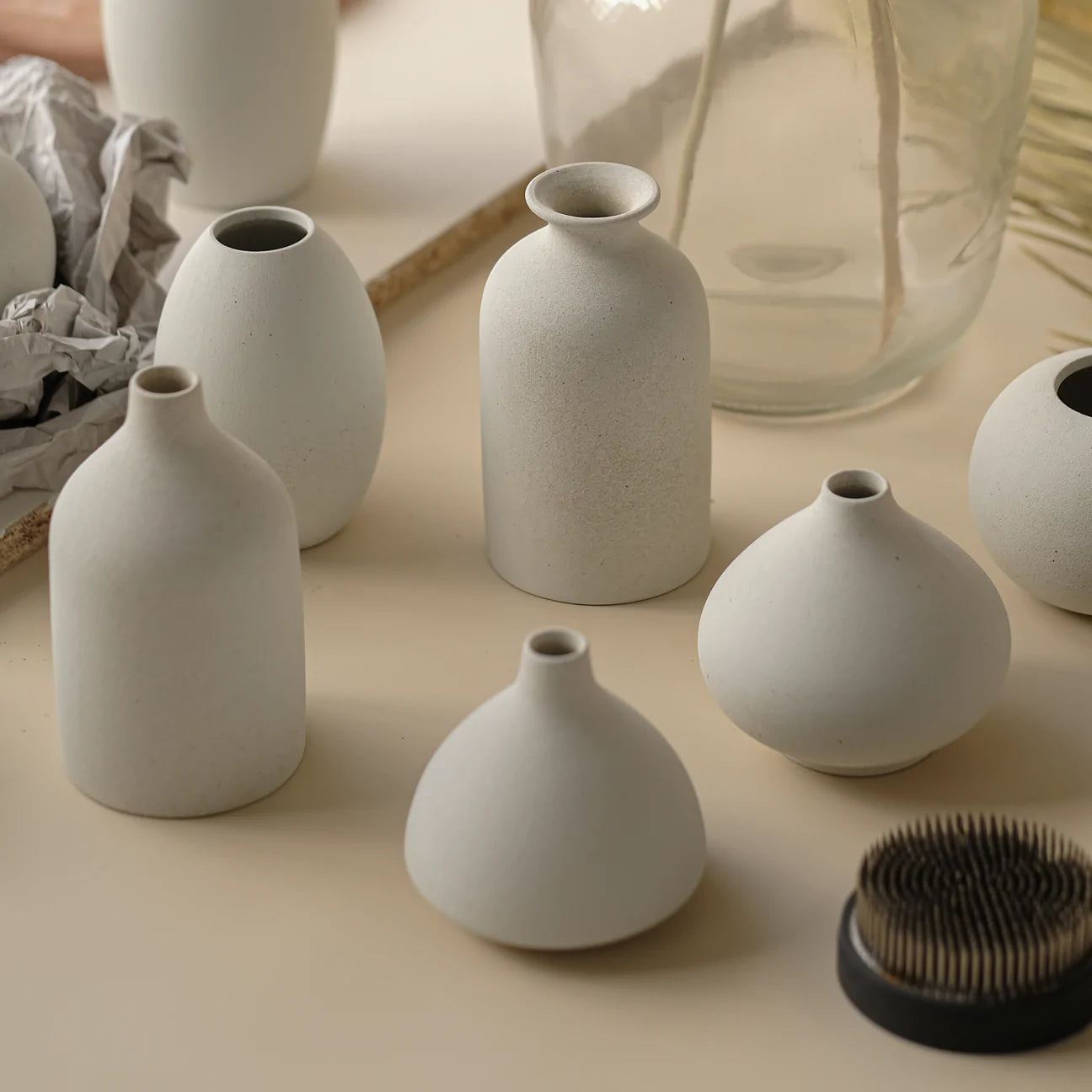 Natural Ceramic Bud Vase