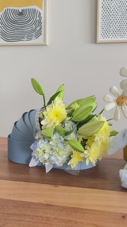 Baby Boy Flower Cradle