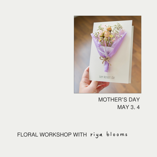 Dried Flower Card Making Workshop - Mother's Day Edition - 1.5hrs